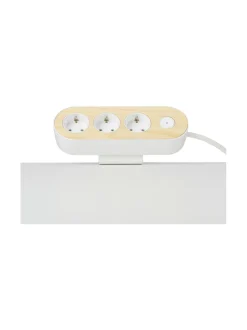 Turvatuotteet|MyNolla Design Jatkojohto Pöytäteline - 2m VALKOINEN/SAARNI