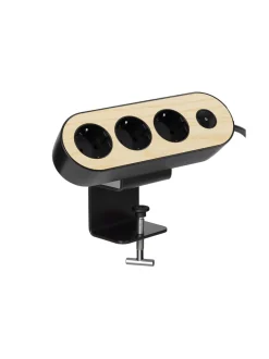 Turvatuotteet|MyNolla Design Jatkojohto Pöytäteline - 2m MUSTA/SAARNI