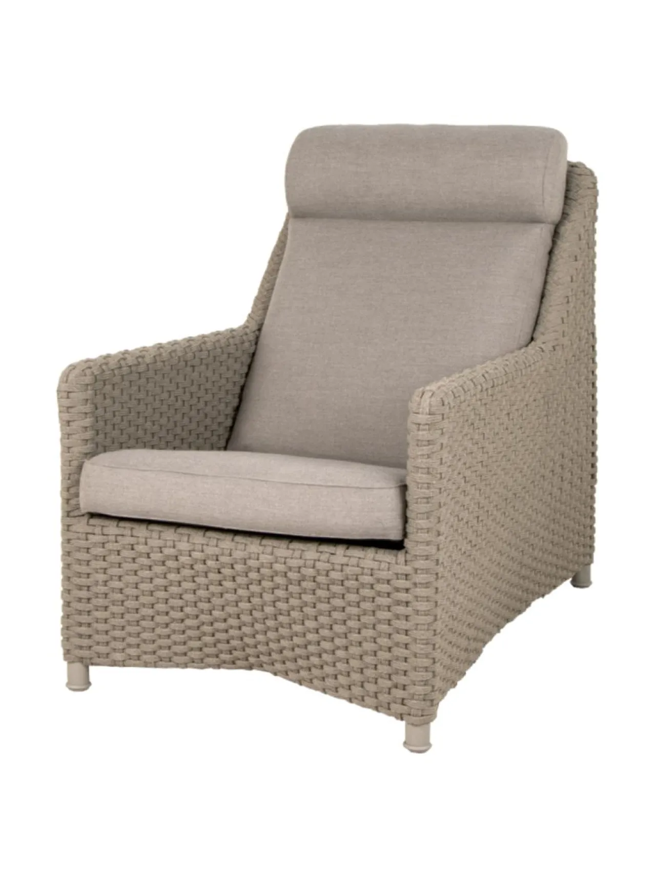 Puutarhakalusteet & Pehmusteet|Cane-Line Diamond- highback tuoli TAUPE