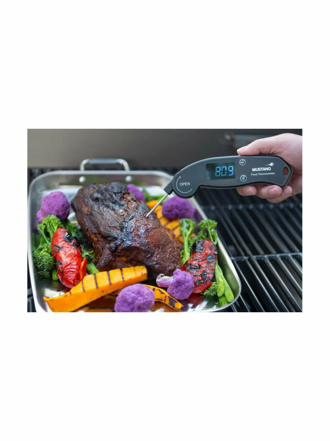 Grillit & Grillitarvikkeet|Mustang Digitaalinen lämpömittari BLACK