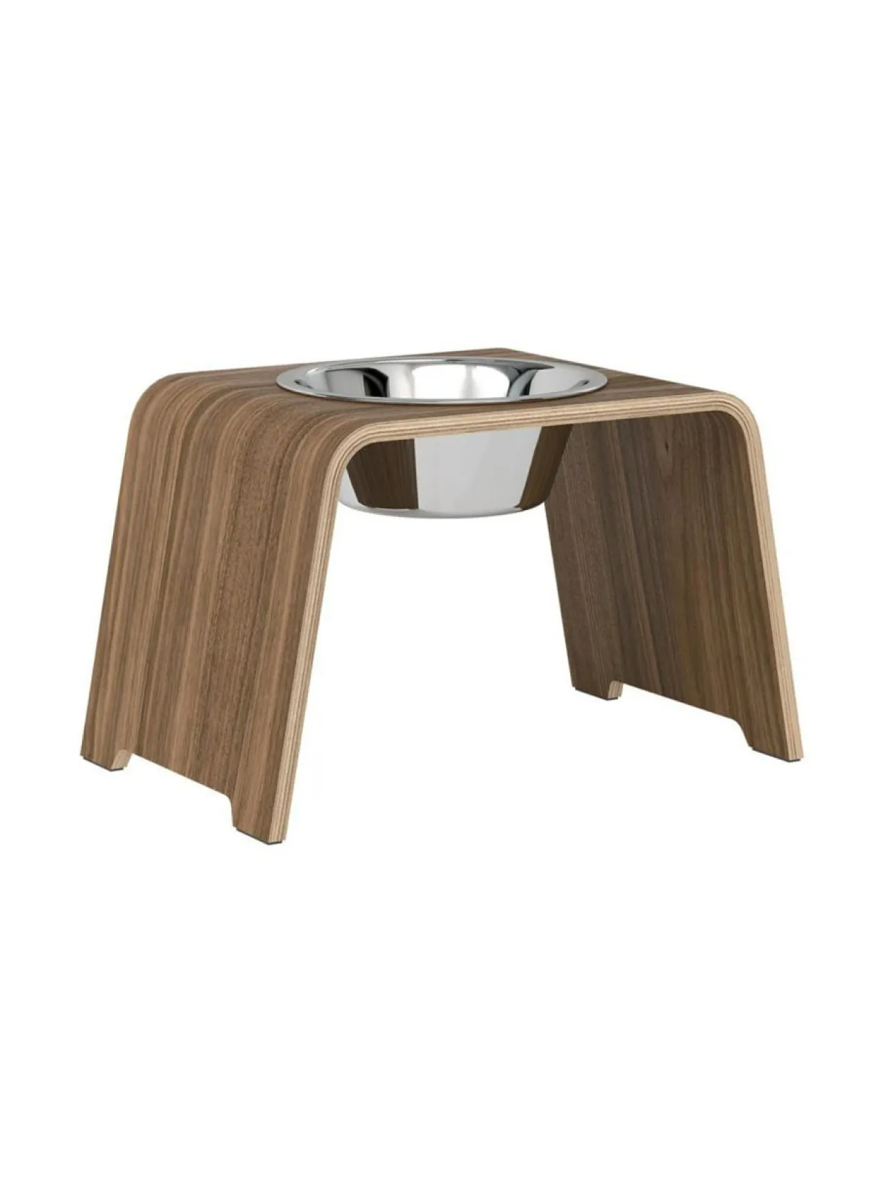 Ruokakupit Ja -Tarvikkeet|dogBar ® Single korotettu ruokakuppi - Pähkinä RUOSTUMATON TERÄS