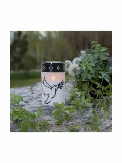 Jouluvalot|Star Trading Dove LED -kynttilä 7,5 x 7,5 x 12,5 cm VALKOINEN