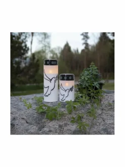 Jouluvalot|Star Trading Dove LED -kynttilä 7,5 x 7,5 x 12,5 cm VALKOINEN