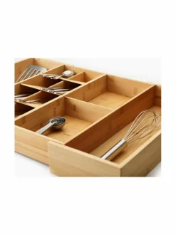 Keittiötarvikkeet|Joseph Joseph DrawerStore™ Bamboo -aterinlokero BROWN