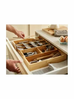 Keittiötarvikkeet|Joseph Joseph DrawerStore™ Bamboo -aterinlokero BROWN
