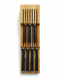 Keittiötarvikkeet|Joseph Joseph DrawerStore 2-kerroksinen veitsijärjestäjä BROW/WOOD