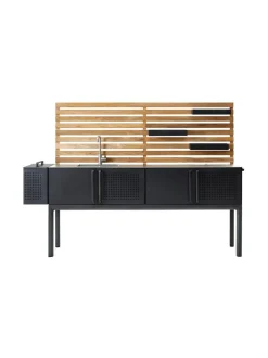 Puutarhakalusteet & Pehmusteet|Cane-Line Drop-ulkokeittiö HARMAA