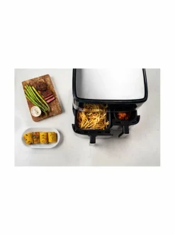 Muut Keittiölaitteet|Obh Nordica Dual Easy Fry & Grill Air Fryer -kiertoilmakeitin, 8.3L STEEL