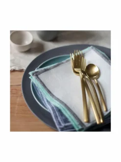 Aterimet & Tarjoiluvälineet|Mepra Due Ice Oro aterinsetti 24 osaa