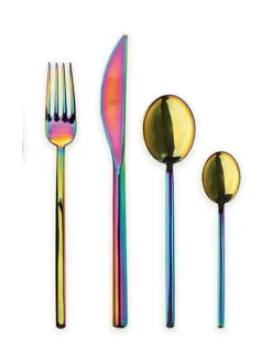 Aterimet & Tarjoiluvälineet|Mepra Due Rainbow aterinsetti 24 osaa