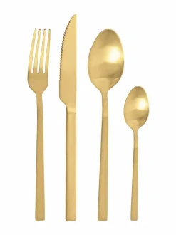 Aterimet & Tarjoiluvälineet|Pintiinox Duke satin -aterimet 24-pack SUN