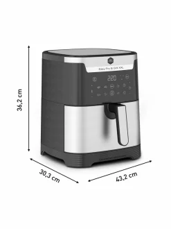 Muut Keittiölaitteet|Obh Nordica Easy Fry & Grill XXL 2in1 -ilmafriteerauskeitin SILVER/BLACK