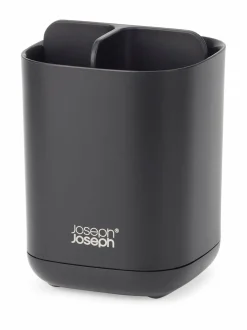 Kylpyhuonetarvikkeet|Joseph Joseph EasyStore Toothbrush Caddy -hammasharjateline 12,7 x 9 x 9 cm MATT BLACK
