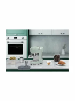 Kahvin- & Vedenkeittimet|Smeg ECF02-espressokone PASTEL GREEN