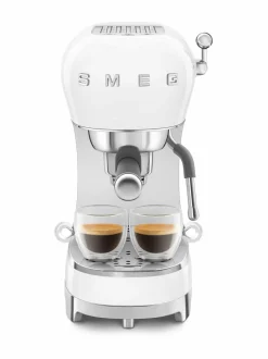 Kahvin- & Vedenkeittimet|Smeg ECF02-espressokone WHITE