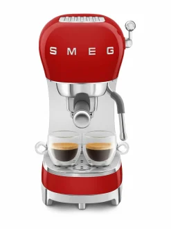 Kahvin- & Vedenkeittimet|Smeg ECF02-espressokone RED