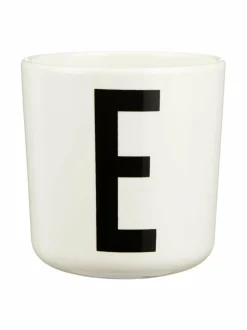 Mukit & Kupit & Asetit|Design Letters Ecozen-kirjainmuki, E VALKOINEN/MUSTA