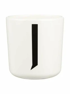 Mukit & Kupit & Asetit|Design Letters Ecozen-kirjainmuki, J VALKOINEN/MUSTA