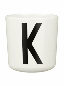 Mukit & Kupit & Asetit|Design Letters Ecozen-kirjainmuki, K VALKOINEN/MUSTA