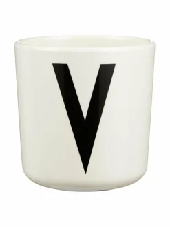 Mukit & Kupit & Asetit|Design Letters Ecozen-kirjainmuki, V VALKOINEN/MUSTA