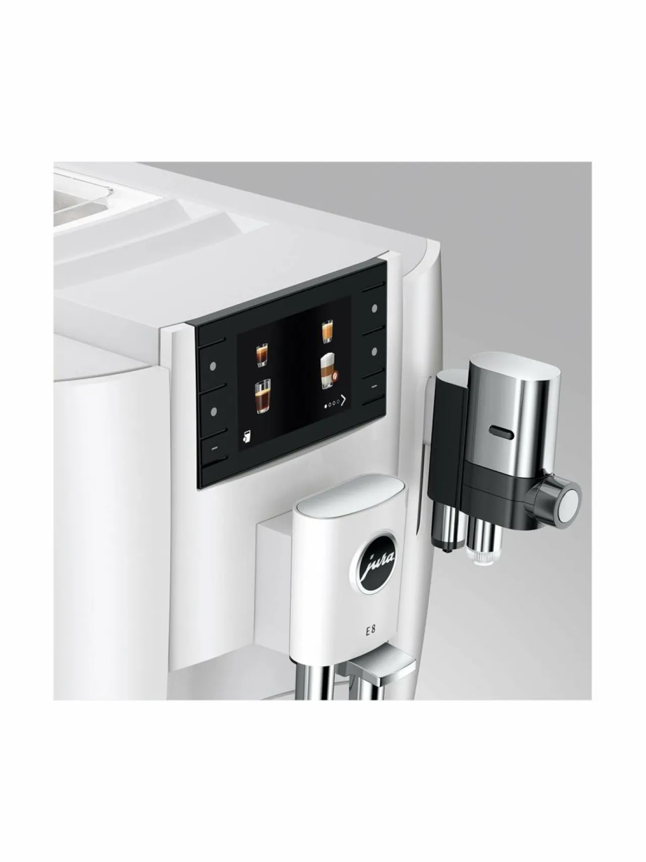 Kahvin- & Vedenkeittimet|Jura E8-kahvikone WHITE