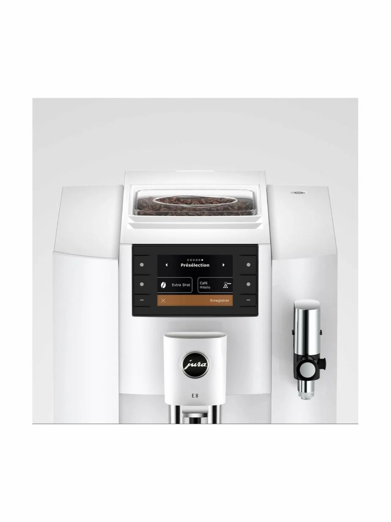 Kahvin- & Vedenkeittimet|Jura E8-kahvikone WHITE