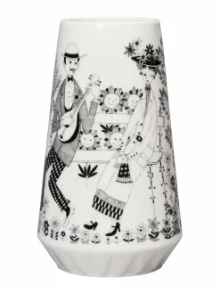 Koriste-Esineet|Arabia Emilia- posliinimaljakko 19 cm BLACK/WHITE