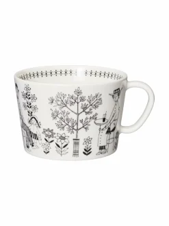 Mukit & Kupit & Asetit|Arabia Emilia-kuppi 0,4 l BLACK/WHITE