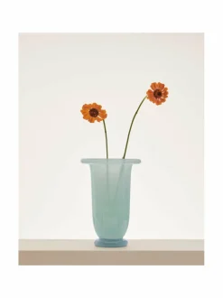 Koriste-Esineet|HAY Empire Medium -maljakko ICE BLUE WITH LIGHT BLUE BASE