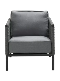 Puutarhakalusteet & Pehmusteet|Cane-Line Encore-nojatuoli TUMMA HARMAA, HARMAA