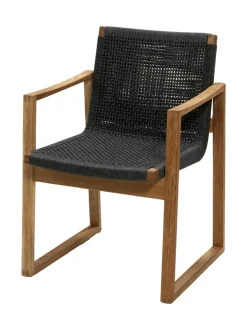 Puutarhakalusteet & Pehmusteet|Cane-Line Endless-tuoli TUMMA HARMAA, TEAK