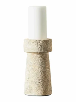Kynttilät & Lyhdyt|Muubs Eris Rustic L -kynttilänjalka SAND
