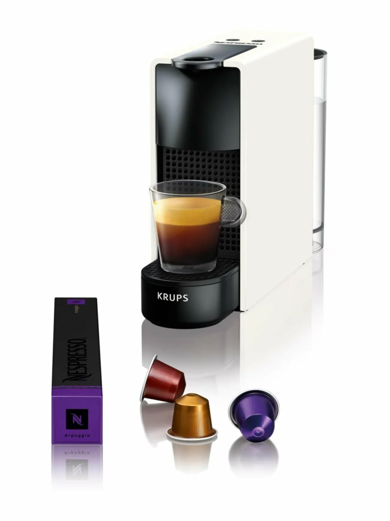 Kahvin- & Vedenkeittimet|Nespresso Essenza Mini -kahvikone By Krups WHITE
