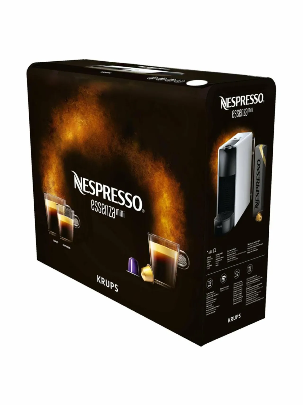 Kahvin- & Vedenkeittimet|Nespresso Essenza Mini -kahvikone By Krups WHITE