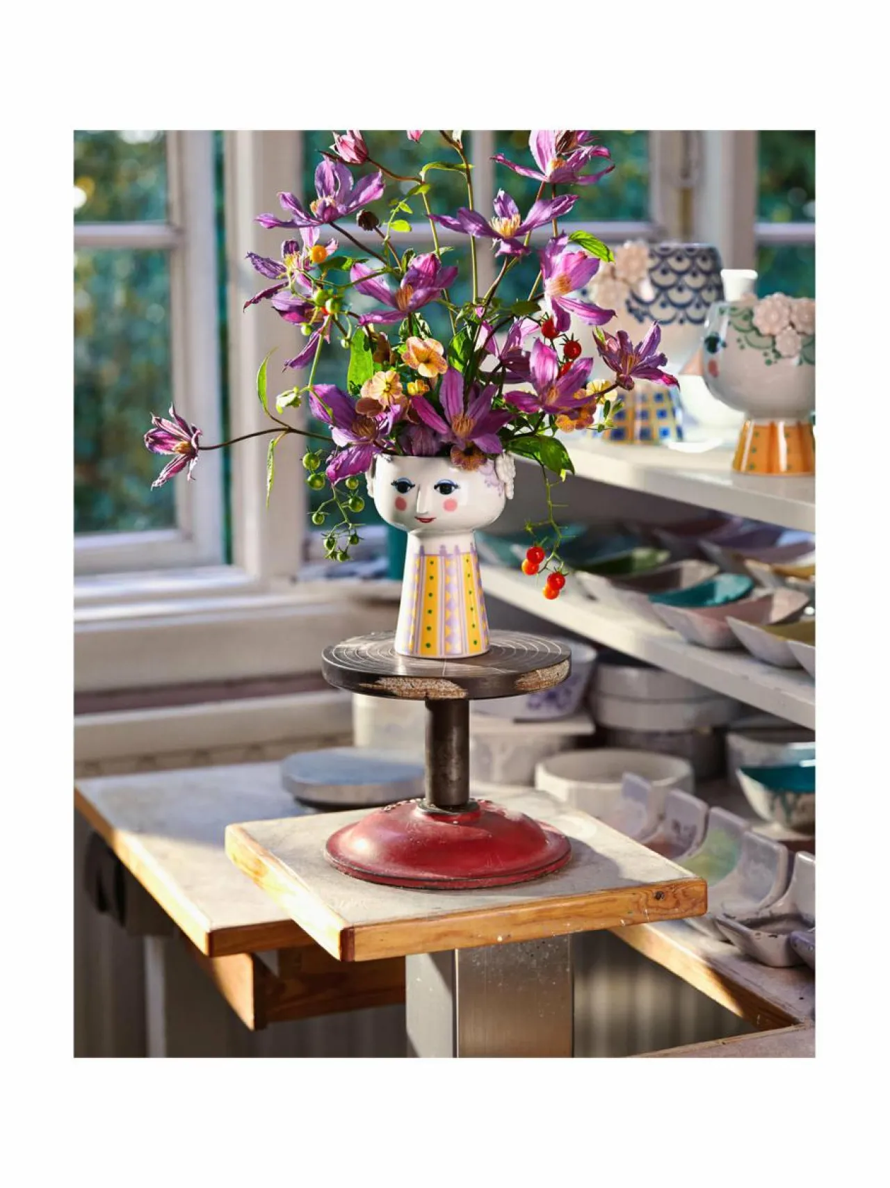 Koriste-Esineet|Bjørn Wiinblad Eva-maljakko 15 cm LAVENDER