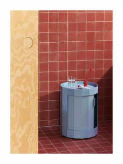 Lipastot & Tasot|HAY Facet Low -kaappi MISTY BLUE