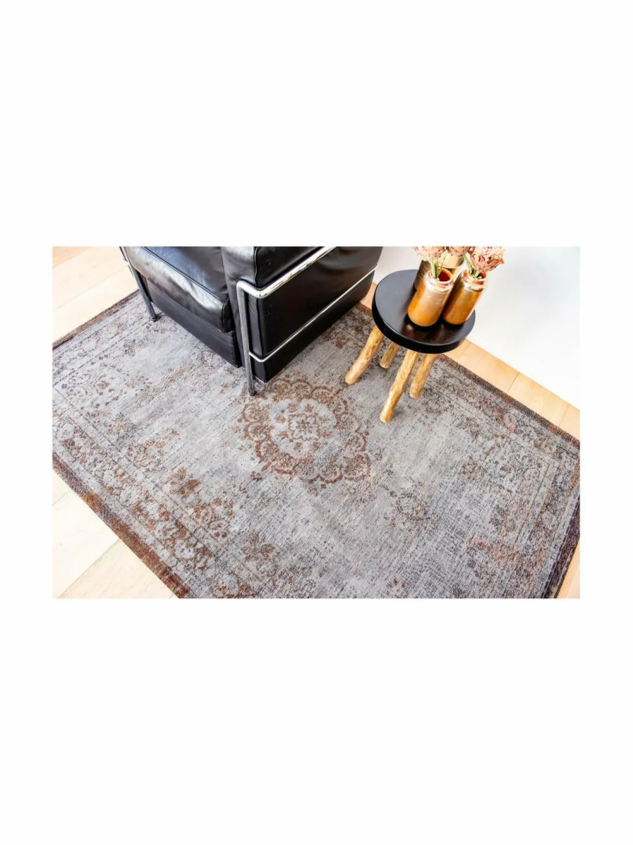 Matot|Louis de Poortere Fading World Medallion -matto 108257 GREY EBONY