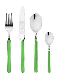 Aterimet & Tarjoiluvälineet|Mepra Fantasia aterinsetti 24 osaa APPLE GREEN