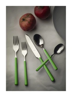 Aterimet & Tarjoiluvälineet|Mepra Fantasia aterinsetti 24 osaa APPLE GREEN