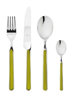 Aterimet & Tarjoiluvälineet|Mepra Fantasia aterinsetti 24 osaa OLIVE GREEN