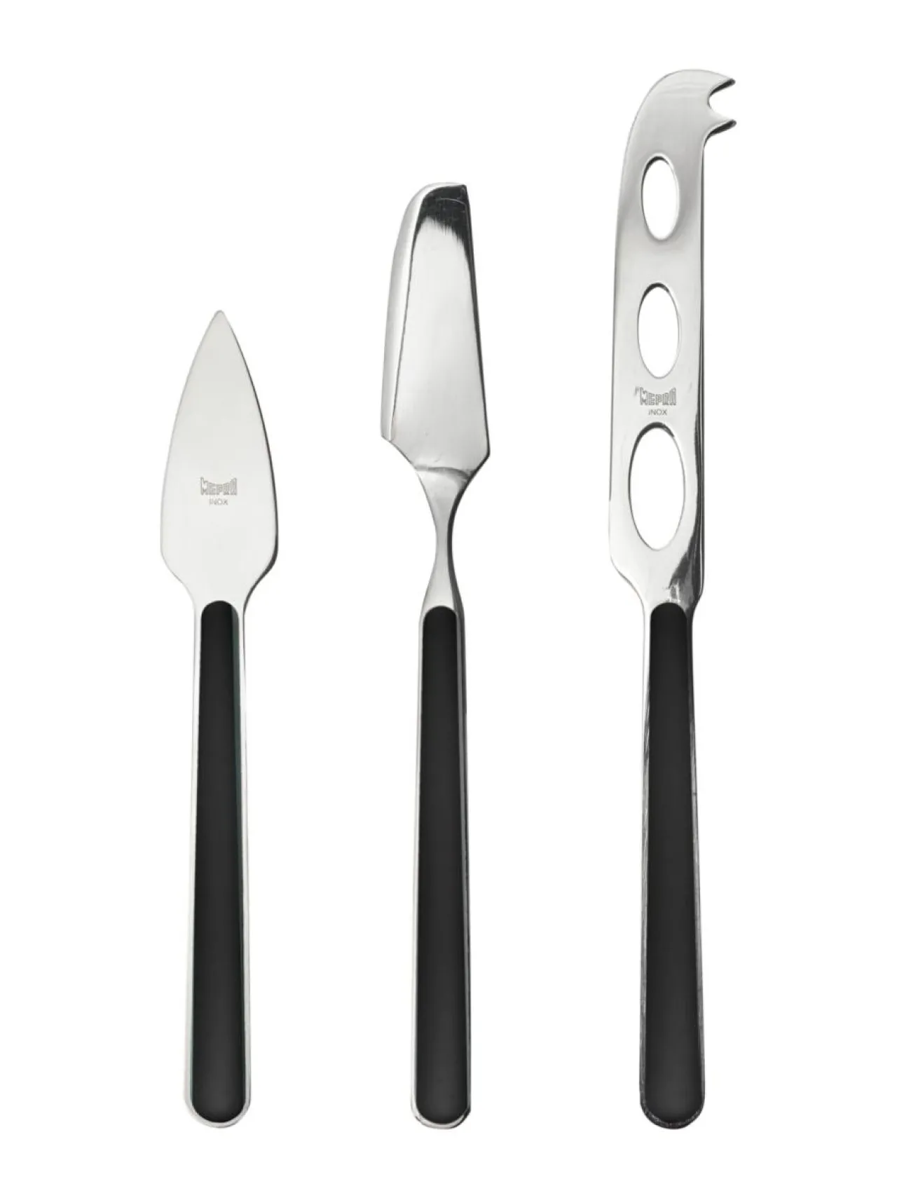 Keittiötarvikkeet|Mepra Fantasia juustoveitsisetti, 3 osaa BLACK
