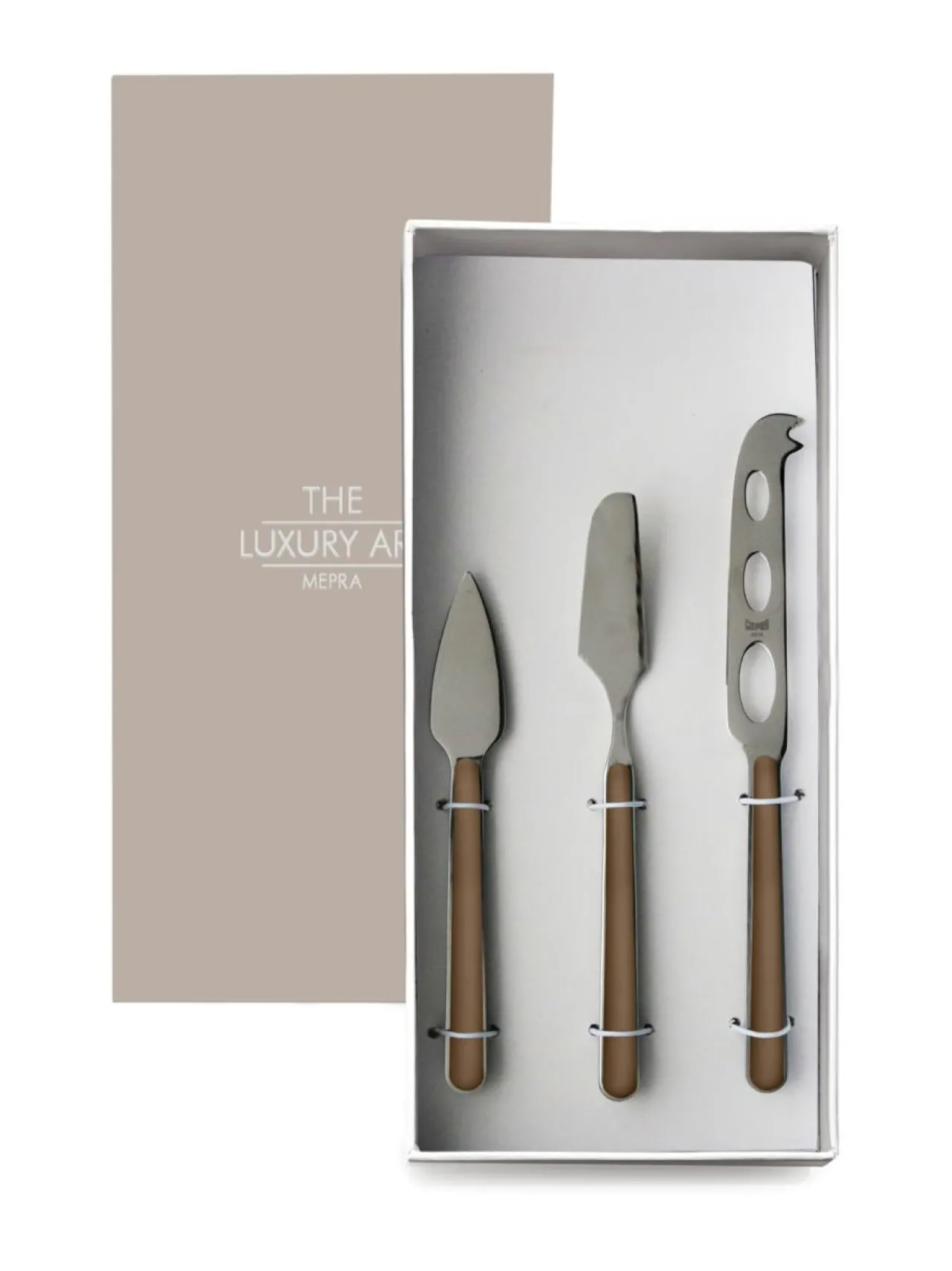 Keittiötarvikkeet|Mepra Fantasia juustoveitsisetti, 3 osaa BLACK