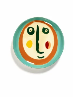 Lautaset & Kulhot|Serax Feast Face -lautanen ⌀ 19 cm MULTICO