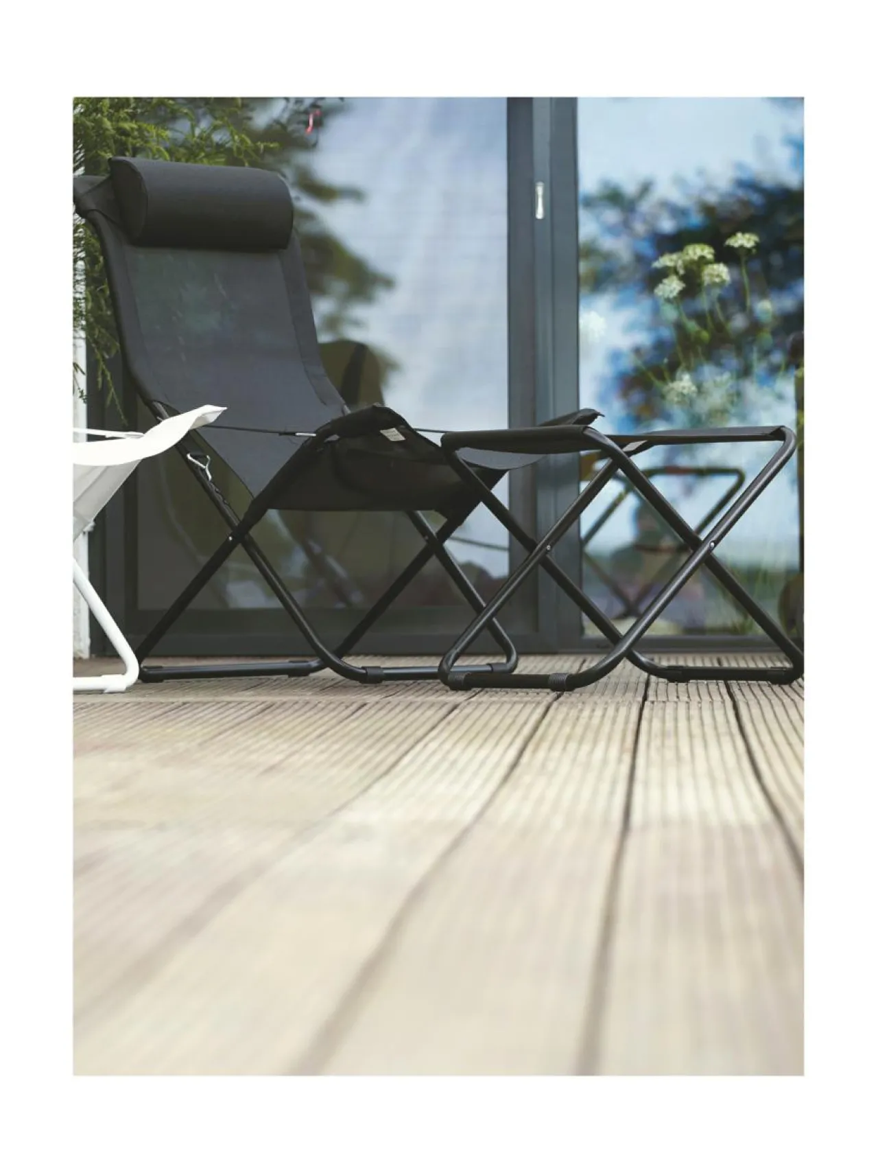 Puutarhakalusteet & Pehmusteet|FIAM Fiesta kansituoli, Tone-on-tone MUSTA