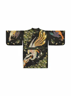 Kylpyhuonetekstiilit|Klaus Haapaniemi & Co Firebird-kimono BLACK
