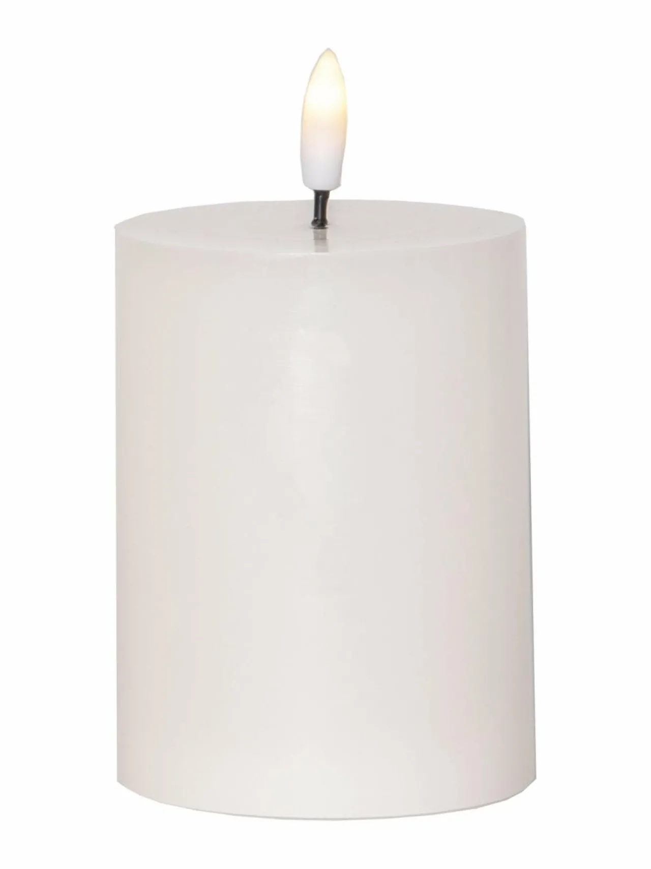 Jouluvalot|Star Trading Flamme Charge LED -pöytäkynttiläsetti 10 cm + 12,5 cm + 15 cm VALKOINEN