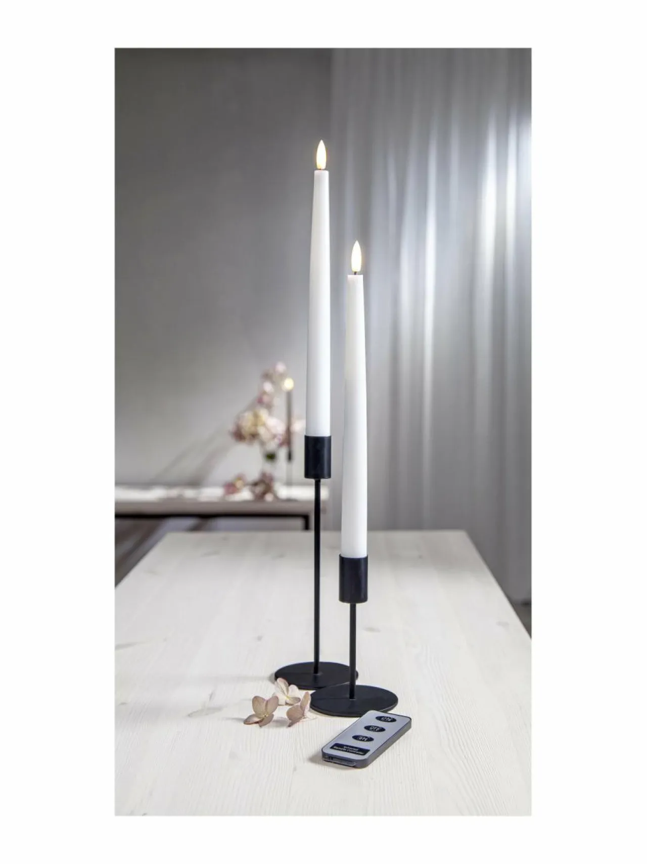 Jouluvalot|Star Trading Flamme Flow LED -kynttilä 2,1 x 2,1 x 28,5 cm VALKOINEN