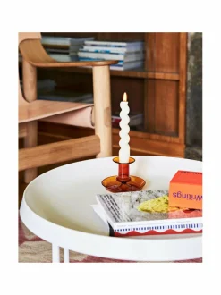 Kynttilät & Lyhdyt|HAY Flare-kynttilänjalka 11 x 7.5 cm AMBER