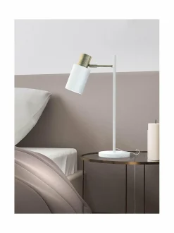 Pöytävalaisimet|Design by Grönlund Flare-pöytävalaisin MATT WHITE / MATT BRASS