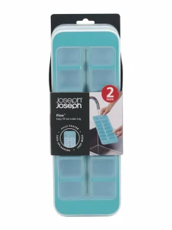 Baari- & Viinitarvikkeet|Joseph Joseph Flow Easy-Fill -jääpalamuotti 2 kpl BLUE